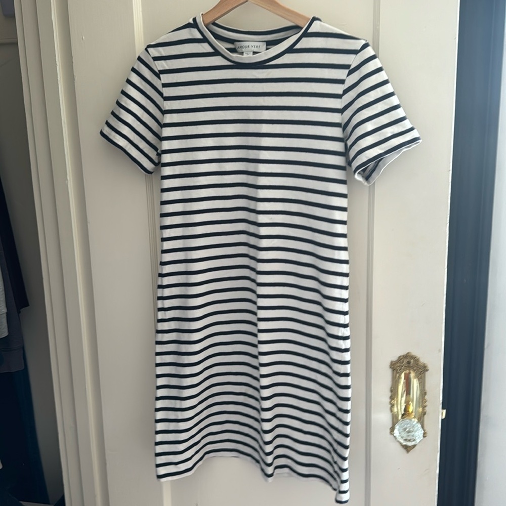 Amour vert stripe mini dress